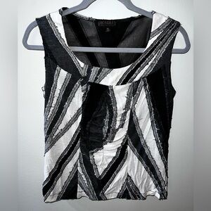 Picadilly Fashion Sheer Black Top